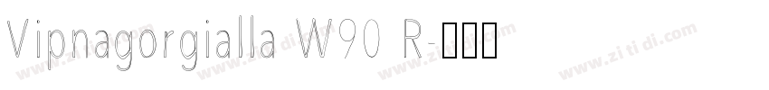 Vipnagorgialla W90 R字体转换